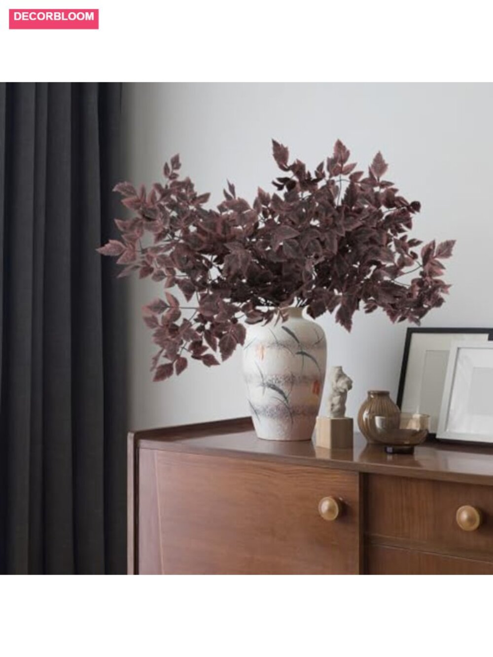 4 Pc Artificial Cimicifuga Leaf Spray 23" Faux Greenery Branch - Picture 3 of 6
